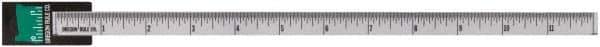 Made in USA - 3 Ft. Long x 1-1/4 Inch Wide, 1/16 Inch Graduation, Clear, Mylar Adhesive Tape Measure - Reads Top to Bottom, Vertical Rules - USA Tool & Supply