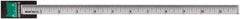 Made in USA - 3 Ft. Long x 1-1/4 Inch Wide, 1/16 Inch Graduation, Clear, Mylar Adhesive Tape Measure - Reads Top to Bottom, Vertical Rules - USA Tool & Supply