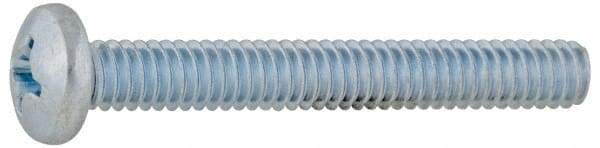 Value Collection - 1/4-20 UNC, 2" Length Under Head Phillips Drive Machine Screw - Pan Head, Grade 2 Steel, Without Washer - USA Tool & Supply