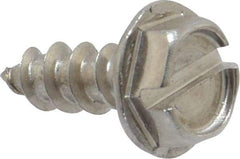 Value Collection - #10 Hex Washer Head Slotted Sheet Metal Screw - Stainless Steel, 1/2" Length Under Head, Grade 18-8 - USA Tool & Supply