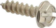 Value Collection - #10 Hex Washer Head Slotted Sheet Metal Screw - Stainless Steel, 3/4" Length Under Head, Grade 18-8 - USA Tool & Supply