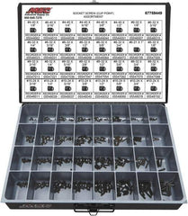 Value Collection - 710 Piece, #4-40 to #10-24, Alloy Steel Set Screw Assortment - Hex Head, Hex Socket Drive, 1/8 to 1" Long - USA Tool & Supply
