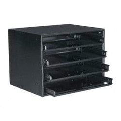 Durham - Small Parts Slide Rack Cabinet - 15-3/4" Deep x 15" Wide x 20" High - USA Tool & Supply