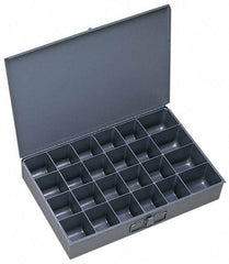 Durham - 1 Drawer, 24 Compartment, Small Parts Assortment Storage Drawer - 12" Deep x 18-1/2" Wide - USA Tool & Supply