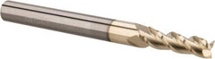 ProMax - 5/32", 1/2" LOC, 3/16" Shank Diam, 2" OAL, 3 Flute, Solid Carbide Square End Mill - Single End, ZrN Finish, Spiral Flute, 40° Helix, Right Hand Cut, Right Hand Flute, Series 109 - USA Tool & Supply