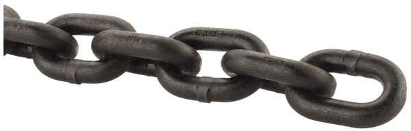 Peerless Chain - 3/8" Welded Alloy Chain - 7,100 Lb Capacity, Grade 80, Alloy Steel, Black Finish - USA Tool & Supply