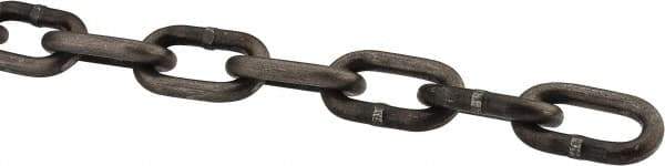 Peerless Chain - 3/16" Welded Proof Coil Chain - 800 Lb Capacity, Grade 30, Carbon Steel, Self-Colored Finish - USA Tool & Supply