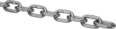 Peerless Chain - 3/16" Welded Proof Coil Chain - 800 Lb Capacity, Grade 30, Carbon Steel, Zinc Plated Finish - USA Tool & Supply