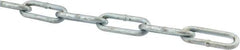 Peerless Chain - #2 Welded Straight Link Coil Chain - 310 Lb Capacity, Steel, Zinc Plated Finish - USA Tool & Supply