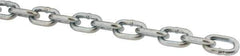 Peerless Chain - #2 Welded Straight Link Machine Chain - 325 Lb Capacity, Steel, Zinc Plated Finish - USA Tool & Supply