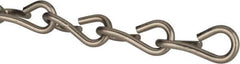 Made in USA - 0.135" Diam Stainless Steel Single Jack Chain - 50 Lb Load Limit, 13 Links per Foot, #10 - USA Tool & Supply