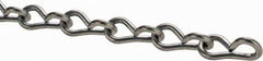 Made in USA - 0.105" Diam Steel Single Jack Chain - 29 Lb Load Limit, #12, Pre-Galvanized Finish - USA Tool & Supply