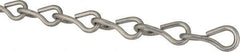 Made in USA - 0.135" Diam Steel Single Jack Chain - 43 Lb Load Limit, #10, Pre-Galvanized Finish - USA Tool & Supply