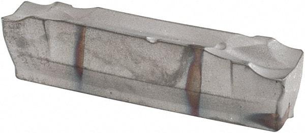 Iscar - HGR J IC328 Grade, 0.1181" Cutting Width, Carbide Cutoff Insert - 6° Right Hand Lead Angle, 0.0079" Cnr Rad, TiCN Coated, Double End - USA Tool & Supply