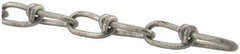 Campbell - 0.162" Diam Steel Double Loop Chain - 365 Lb Load Limit, #4/0, Hot Galvanized Finish, 2.19" Inside Length - USA Tool & Supply