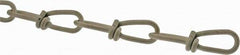 Campbell - 0.135" Diam Steel Double Loop Chain - 256 Lb Load Limit, #2/0, Polycoated Finish, 2.17" Inside Length - USA Tool & Supply