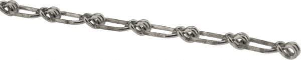 Campbell - 0.091" Diam Steel Single Loop Chain - 155 Lb Load Limit, #2, Hot Galvanized Finish, 1.08" Inside Length - USA Tool & Supply