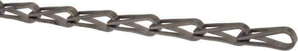 Made in USA - 0.035" Diam Steel Sash Chain - 75 Lb Load Limit, #8, Standard Finish - USA Tool & Supply