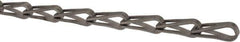 Made in USA - 0.035" Diam Steel Sash Chain - 75 Lb Load Limit, #8, Standard Finish - USA Tool & Supply