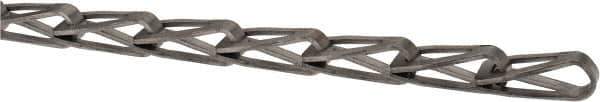 Made in USA - 0.035" Diam Steel Sash Chain - 105 Lb Load Limit, #35, Standard Finish - USA Tool & Supply