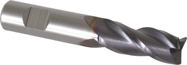 Niagara Cutter - 1/2", 3 Flute, Single End, Solid Carbide, 0.0300 - 0.0350" Corner Radius End Mill - 3" OAL, 35° Helix, Right Hand Flute, 1-1/4" LOC, Right Hand Cut - USA Tool & Supply