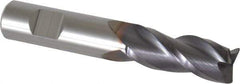 Niagara Cutter - 1/2", 3 Flute, Single End, Solid Carbide, 0.0300 - 0.0350" Corner Radius End Mill - 3" OAL, 35° Helix, Right Hand Flute, 1-1/4" LOC, Right Hand Cut - USA Tool & Supply