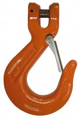 CM - 3/4 Inch Chain Diameter, Grade 80 Clevis Hook - 28,300 Lbs. Load Capacity, 13/16 Inch Inside Diameter, 2-1/2 Inch Hook Throat, 1-3/4 Inch Hook Width - USA Tool & Supply