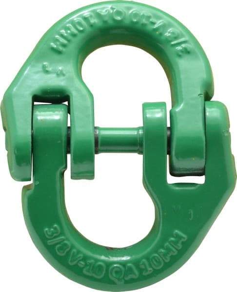 Campbell - Carbon Steel Removable Coupling Link - 3/8" Diameter, 8,800 Lb Load Limit - USA Tool & Supply