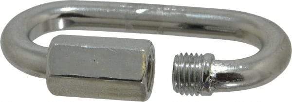 Campbell - Zinc Plated Carbon Steel Quick Link - 5/16" Diameter, 1,760 Lb Load Limit - USA Tool & Supply