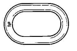 Peerless Chain - Alloy Steel Oblong Assembly - 1-1/2 Inch Diameter, 49,000 Lbs. Load Limit - USA Tool & Supply