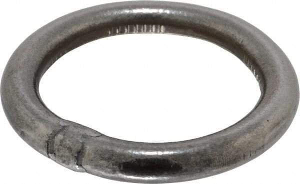 Campbell - 3/8 Inch Wire Size Welding Ring - 2 Inch Inside Diameter, 900 Lbs. Load Limit, Bright Finish - USA Tool & Supply