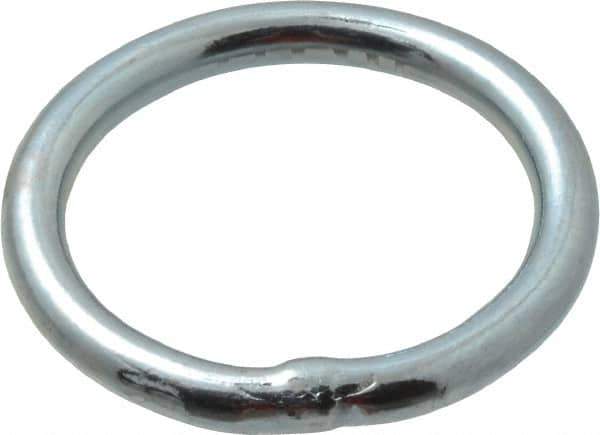 Campbell - 3/16 Inch Wire Size Welding Ring - 1-1/4 Inch Inside Diameter, 200 Lbs. Load Limit, Zinc Plated Finish - USA Tool & Supply