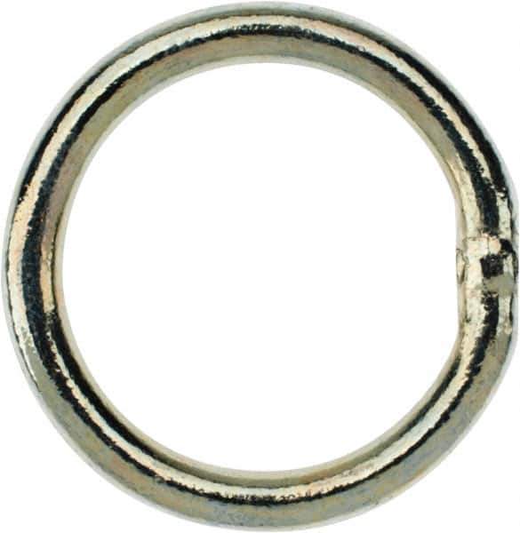 Campbell - 1/4 Inch Wire Size Welding Ring - 1-1/2 Inch Inside Diameter, 450 Lbs. Load Limit, Zinc Plated Finish - USA Tool & Supply