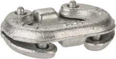 Campbell - Galvanized Carbon Steel Connecting Link - 1/4" Diameter, 1,400 Lb Load Limit - USA Tool & Supply