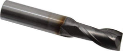 OSG - 1/2", 1" LOC, 1/2" Shank Diam, 3" OAL, 2 Flute, Solid Carbide Square End Mill - Single End, Diamond Finish, Spiral Flute, 30° Helix, Centercutting, Right Hand Cut, Right Hand Flute, Series 7020 - USA Tool & Supply