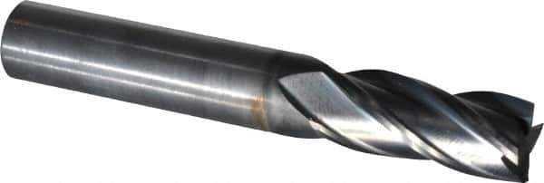 OSG - 3/8", 7/8" LOC, 3/8" Shank Diam, 2-1/2" OAL, 4 Flute, Solid Carbide Square End Mill - Single End, Diamond Finish, Spiral Flute, 30° Helix, Centercutting, Right Hand Cut, Right Hand Flute, Series 7040 - USA Tool & Supply