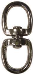 Value Collection - 3-3/8" Long Oval Deluxe Swivel Eye Bolt Snap - Zinc Alloy with 5/16" Snap Opening - USA Tool & Supply