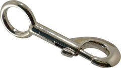 Value Collection - 3-1/2" Long Oval Fixed Eye Bolt Snap - Zinc Alloy with 5/16" Snap Opening - USA Tool & Supply