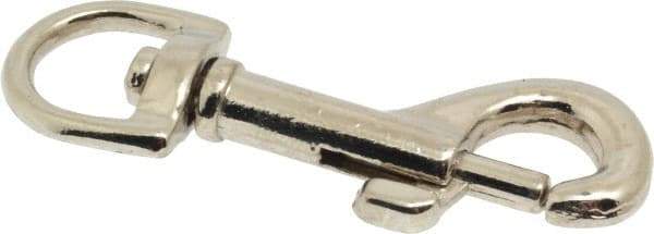 Value Collection - 2-1/4" Long Oval Swivel Eye Bolt Snap - Zinc Alloy with 1/4" Snap Opening - USA Tool & Supply