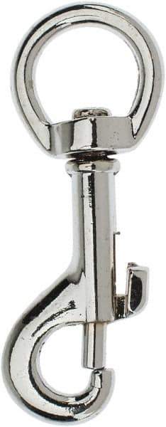 Value Collection - 2-3/8" Long Oval Swivel Eye Bolt Snap - Zinc Alloy with 1/4" Snap Opening - USA Tool & Supply