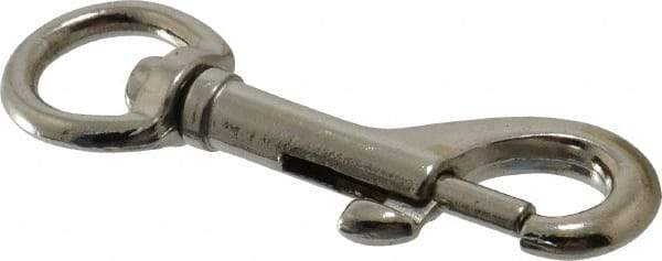 Value Collection - 2-3/8" Long Oval Swivel Eye Bolt Snap - Zinc Alloy with 1/4" Snap Opening - USA Tool & Supply