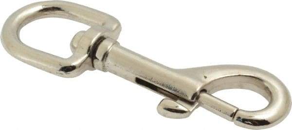 Value Collection - 3-1/8" Long Oval Swivel Eye Bolt Snap - Zinc Alloy with 5/16" Snap Opening - USA Tool & Supply