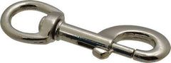 Value Collection - 3-3/8" Long Oval Swivel Eye Bolt Snap - Zinc Alloy with 5/16" Snap Opening - USA Tool & Supply