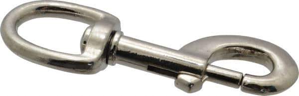 Value Collection - 3-1/2" Long Oval Swivel Eye Bolt Snap - Zinc Alloy with 5/16" Snap Opening - USA Tool & Supply