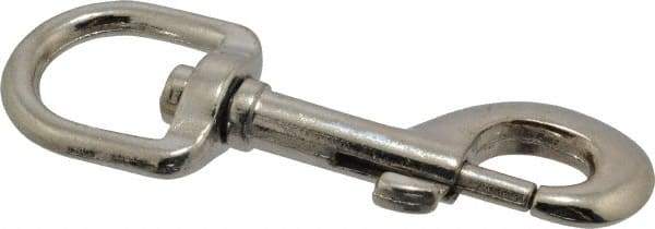 Value Collection - 4" Long Oval Swivel Eye Bolt Snap - Zinc Alloy with 7/16" Snap Opening - USA Tool & Supply