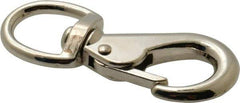 Value Collection - 3-5/16" Long Swivel Eye Boat Snap - Zinc Alloy with 1/2" Snap Opening - USA Tool & Supply