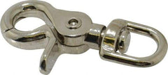 Value Collection - 2-1/4" Long Swivel Eye Trigger Snap - Zinc Alloy with 3/8" Snap Opening - USA Tool & Supply