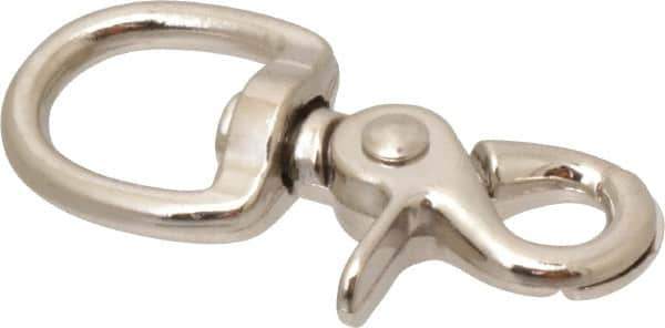 Value Collection - 2-5/8" Long Swivel Eye Trigger Snap - Zinc Alloy with 3/8" Snap Opening - USA Tool & Supply