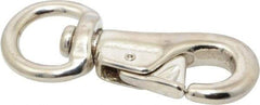 Value Collection - 3-3/4" Long Swivel Eye Bull Snap - Malleable Iron with 9/16" Snap Opening - USA Tool & Supply