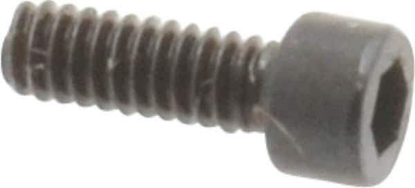 Unbrako - #0-80 UNF Hex Socket Drive, Socket Cap Screw - Alloy Steel, Black Oxide Finish, 3/16" Length Under Head - USA Tool & Supply